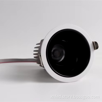 20W RGBW AC100-265V Dimmable LED Recessed Spotlight - Black